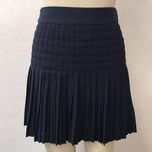 Dark Blue Pleated Skirt